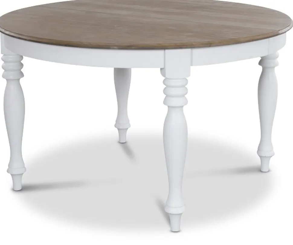 Matbord förlängningsbart 120-175 cm vit/brun - Victoria + Möbeltassar