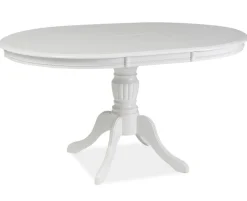 Matbord förlängningsbart 106-141 cm vit + Textilrengöring för möbler