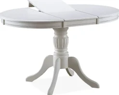 Matbord förlängningsbart 106-141 cm vit + Textilrengöring för möbler