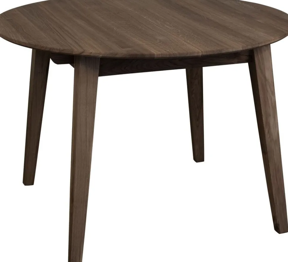 Matbord förlängningsbart 110-160x110 cm brunoljad ek + Möbeltassar