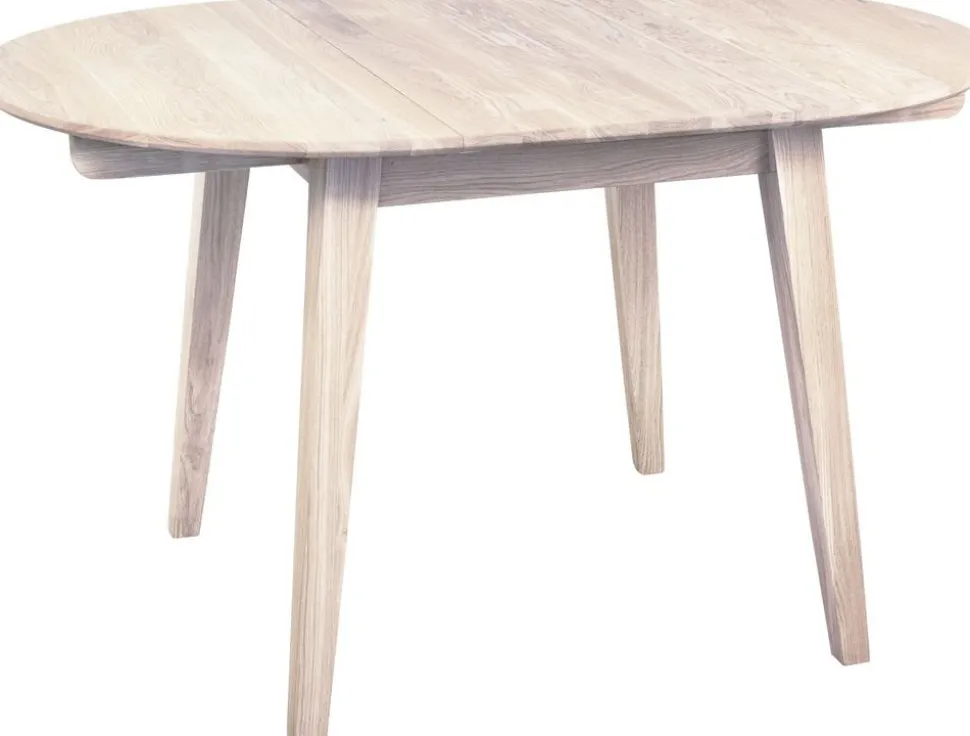 Matbord Genova förlängningsbart 90-130x90 cm whitewash oak