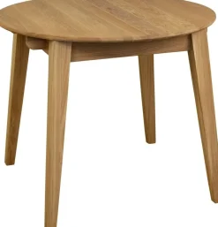 Matbord i oljad ek 90-130x90 cm - Genova + Fläckborttagare för möbler