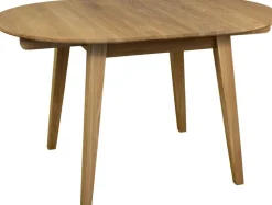 Matbord i oljad ek 90-130x90 cm - Genova + Fläckborttagare för möbler