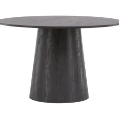 Matbord Lanzo Ø120 cm - Bord i mocca + Möbeltassar