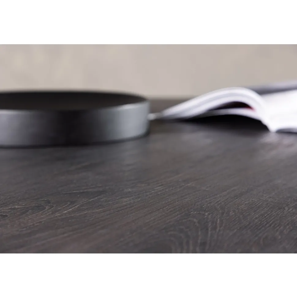 Matbord Lanzo Ø120 cm - Bord i mocca + Möbeltassar