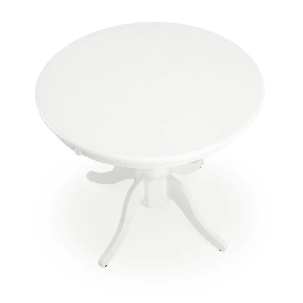 Matbord med butterfly skiva 90-124 cm vit - Dana + Fläckborttagare för möbler