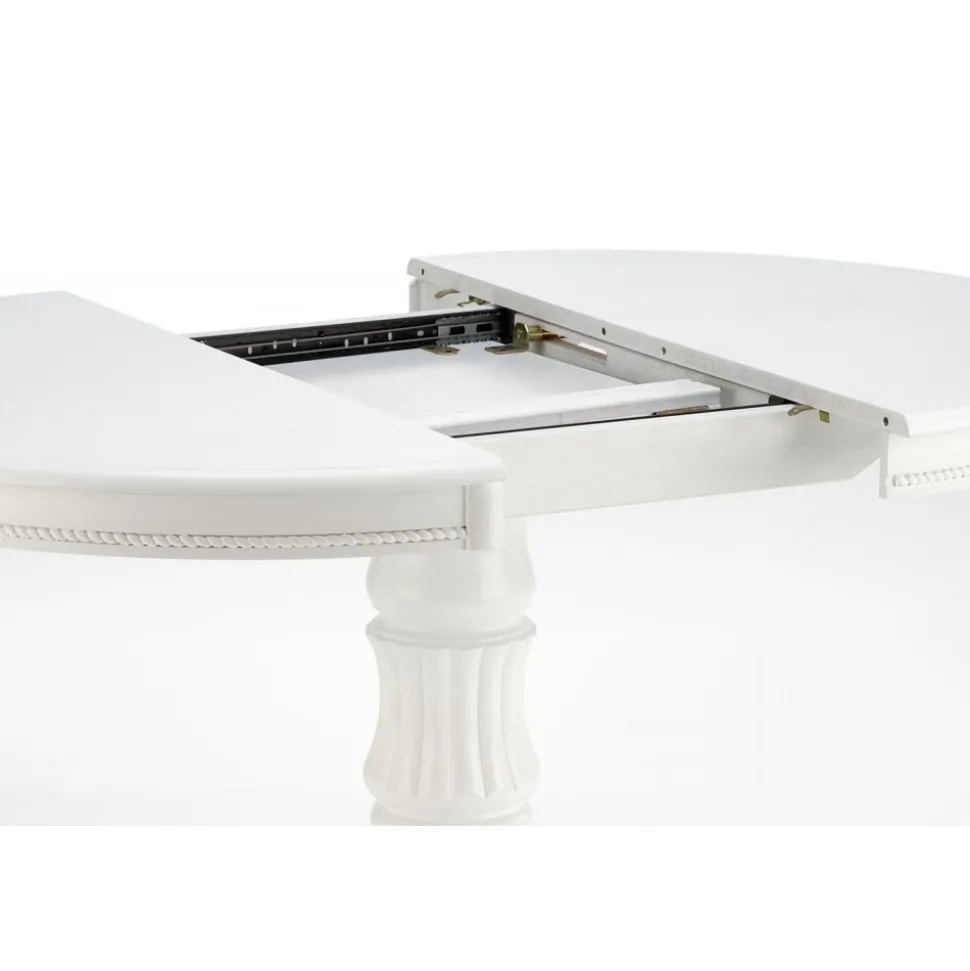 Matbord med butterfly skiva 90-124 cm vit - Dana