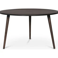 Matbord runt brunoljad ek Ø130 cm - Omni + Fläckborttagare för möbler