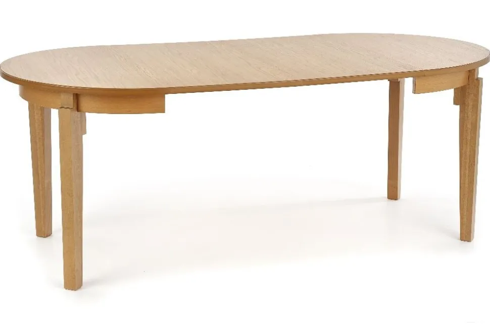 Matbord runt i ek förlängningsbart Ø100-200 cm