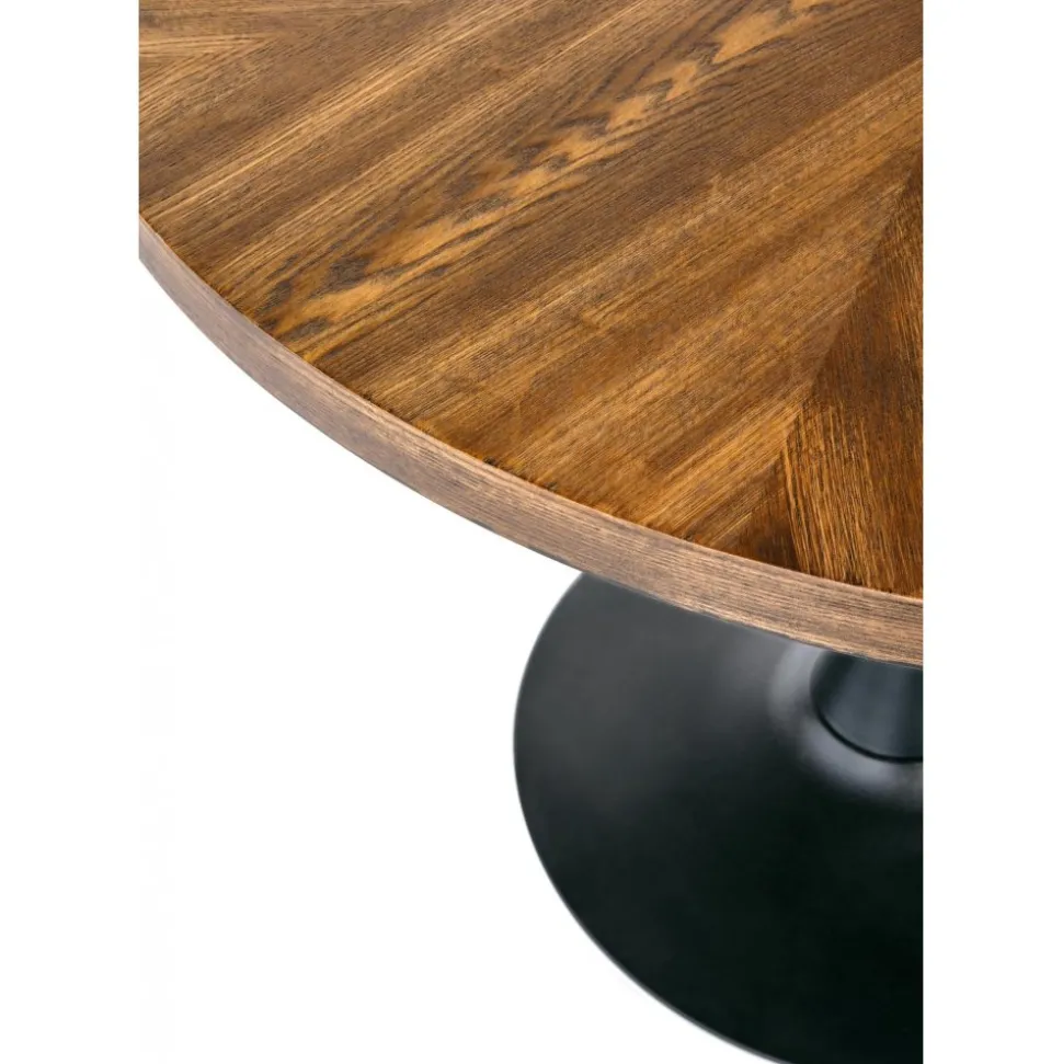 Matbord runt valnöt - svart 100 cm - Towson + Möbeltassar