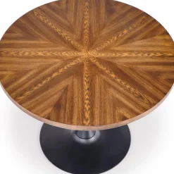 Matbord runt valnöt - svart 100 cm - Towson + Fläckborttagare för möbler