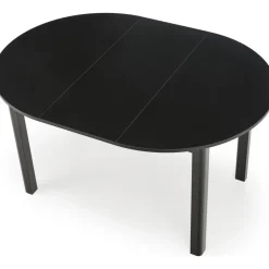 Matbord svart förlängningsbart 102-142 cm