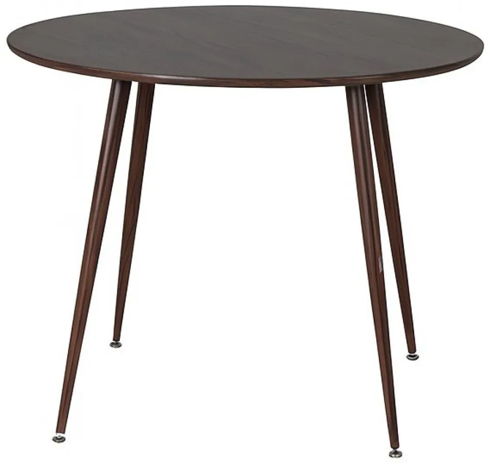 Matbord valnöt Ø100 cm - Plaza + Möbeltassar