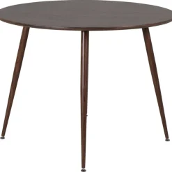 Matbord valnöt Ø100 cm - Plaza + Möbeltassar