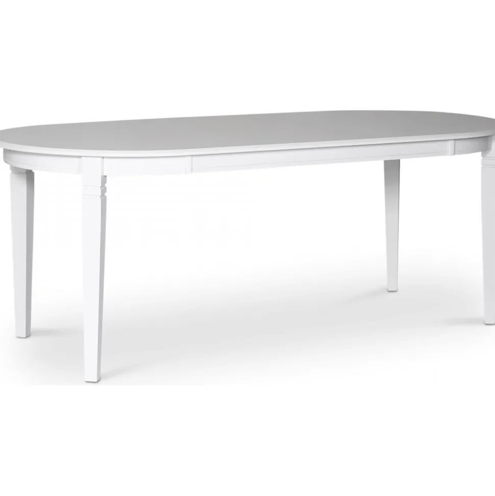 Matbord vitt 200x95 cm - Sandhamn + Textilrengöring för möbler