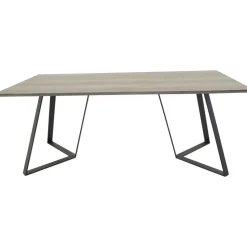 Matbord 180x90 cm - Ek/svart