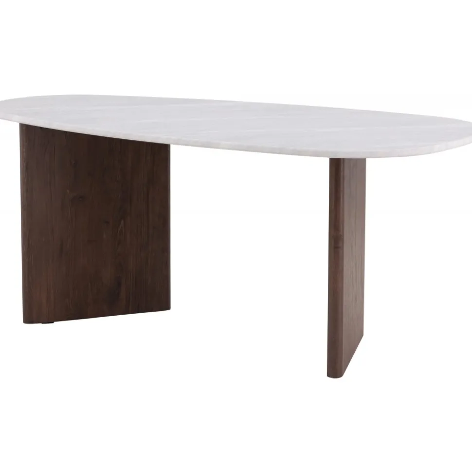 Matbord 180x90 cm Brunt / ljusgrå Grönvik + Textilrengöring för möbler