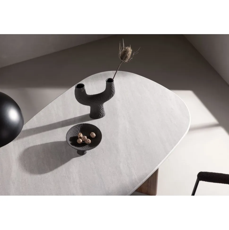 Matbord 180x90 cm Brunt / ljusgrå Grönvik