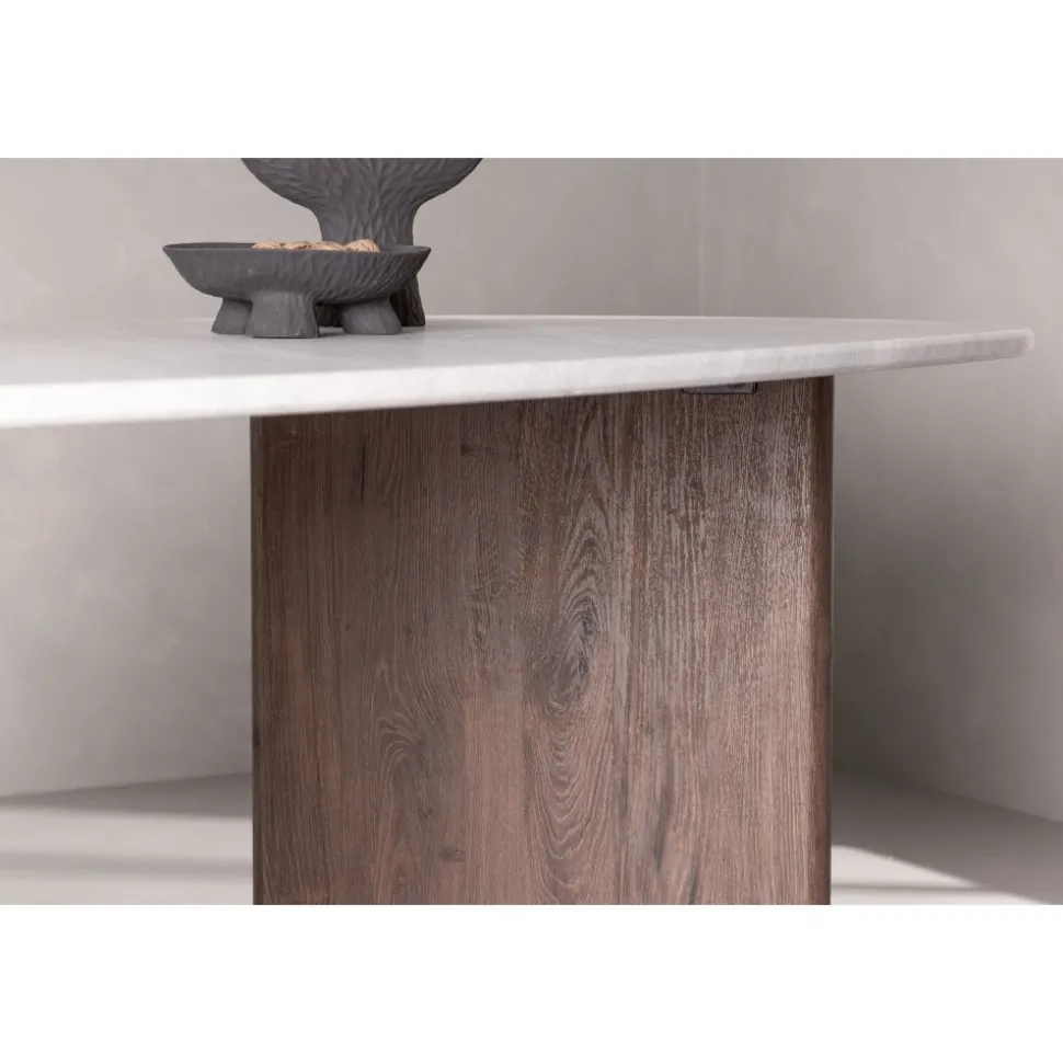 Matbord 180x90 cm Brunt / ljusgrå Grönvik