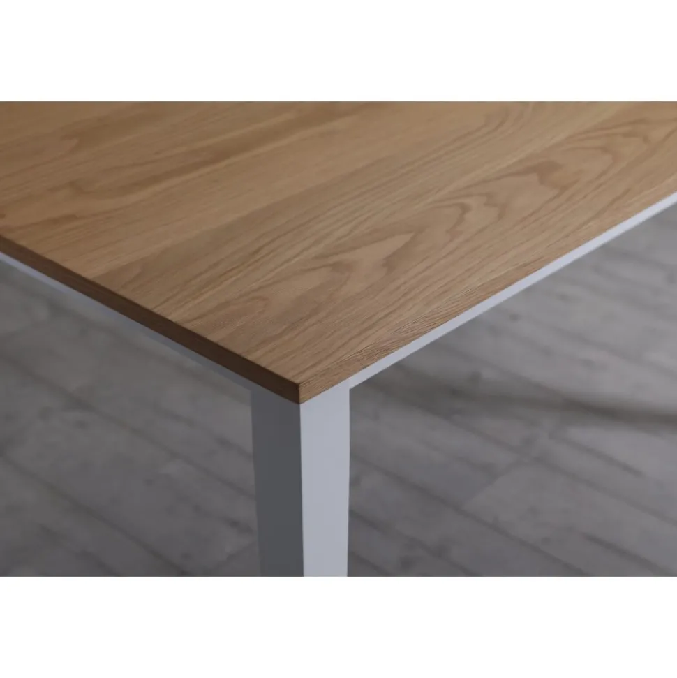 Matbord 180x90 cm Ek / vit - Fårö