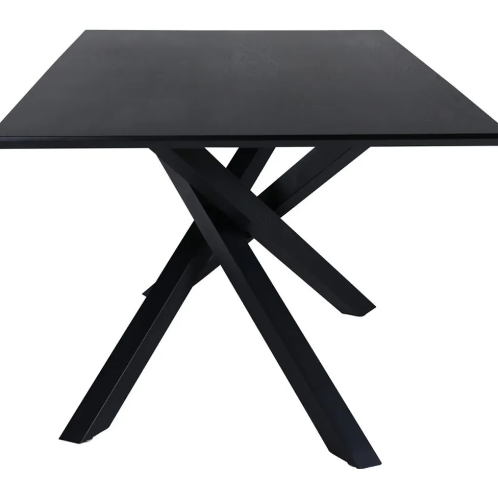 Matbord 180x90 cm svartbetsad ek - Piazza