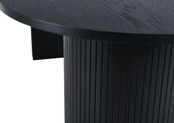 Matbord 200x90 cm svartbetsat - Bianca