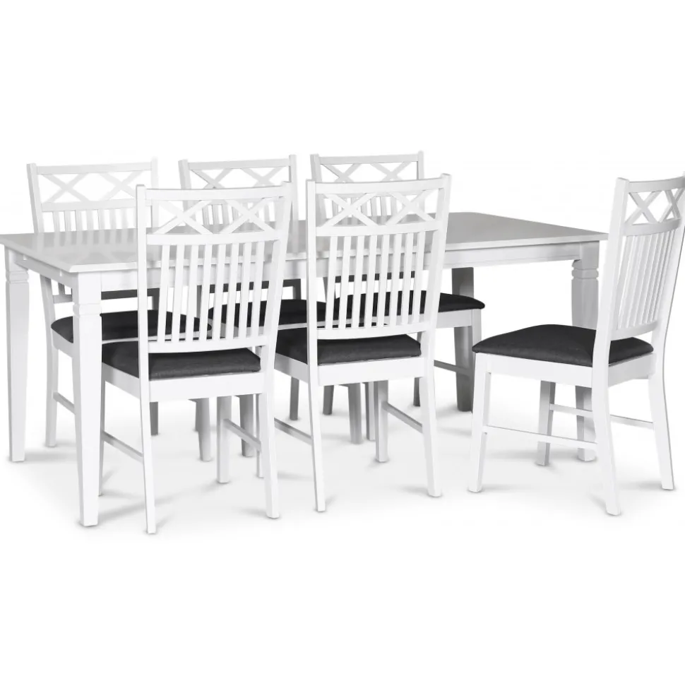 Matbord 180x95 cm vitt - Sandhamn