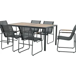 Matgrupp; 6 stolar med bord - Lagun