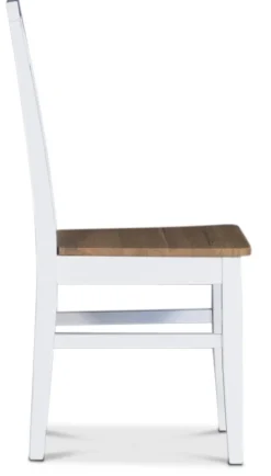 Matgrupp; Bord med 6 st stolar med eksits Vit / Oljad ek - Dalön