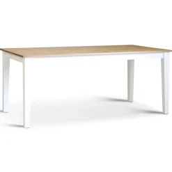 Matgrupp; Bord med 6 st stolar med eksits Vit / Oljad ek - Dalön