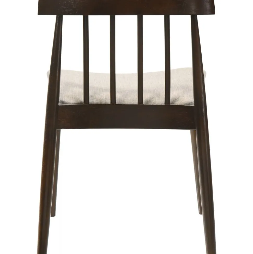 Matgrupp Florence i valnöt; runt matbord med 4 st stolar + 4.00 x Stolsdyna