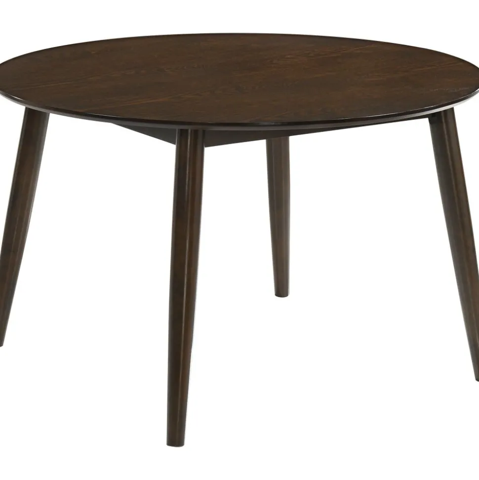 Matgrupp Florence i valnöt; runt matbord med 4 st stolar