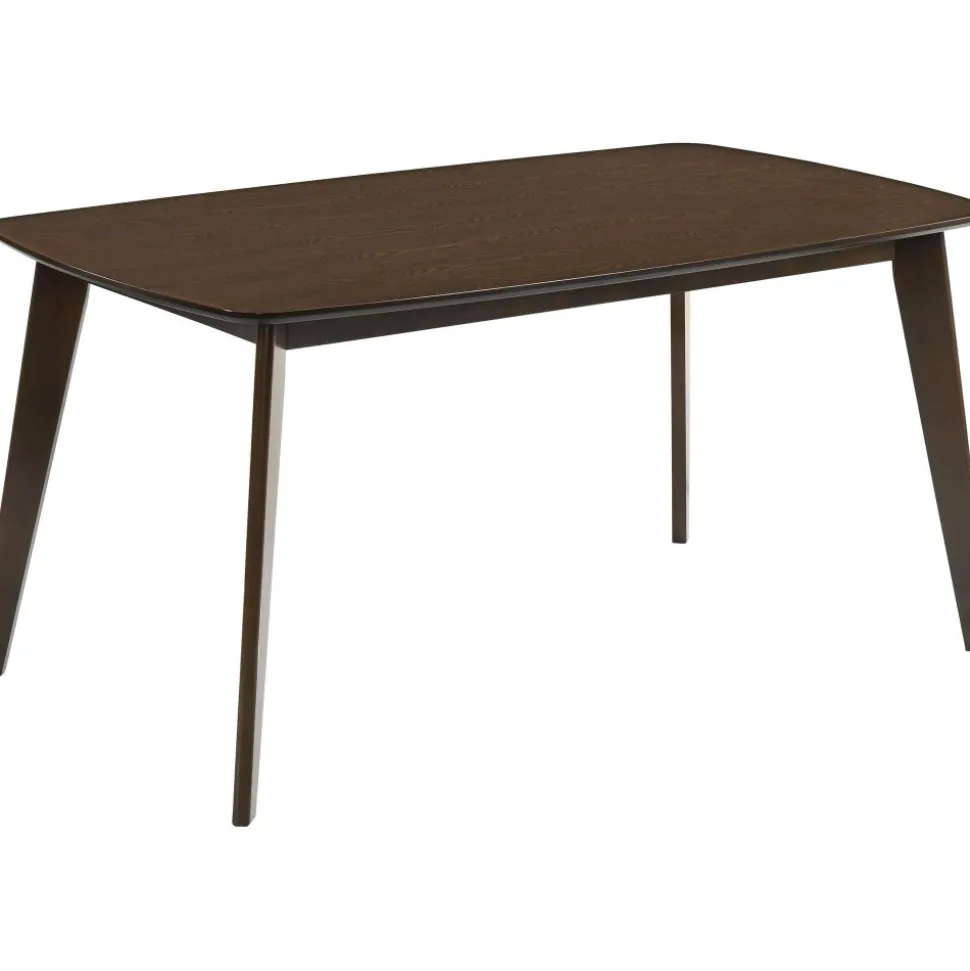 Matgrupp i valnöt; bord 150 x 90 cm med 4 st stolar + 3.00 x Möbeltassar