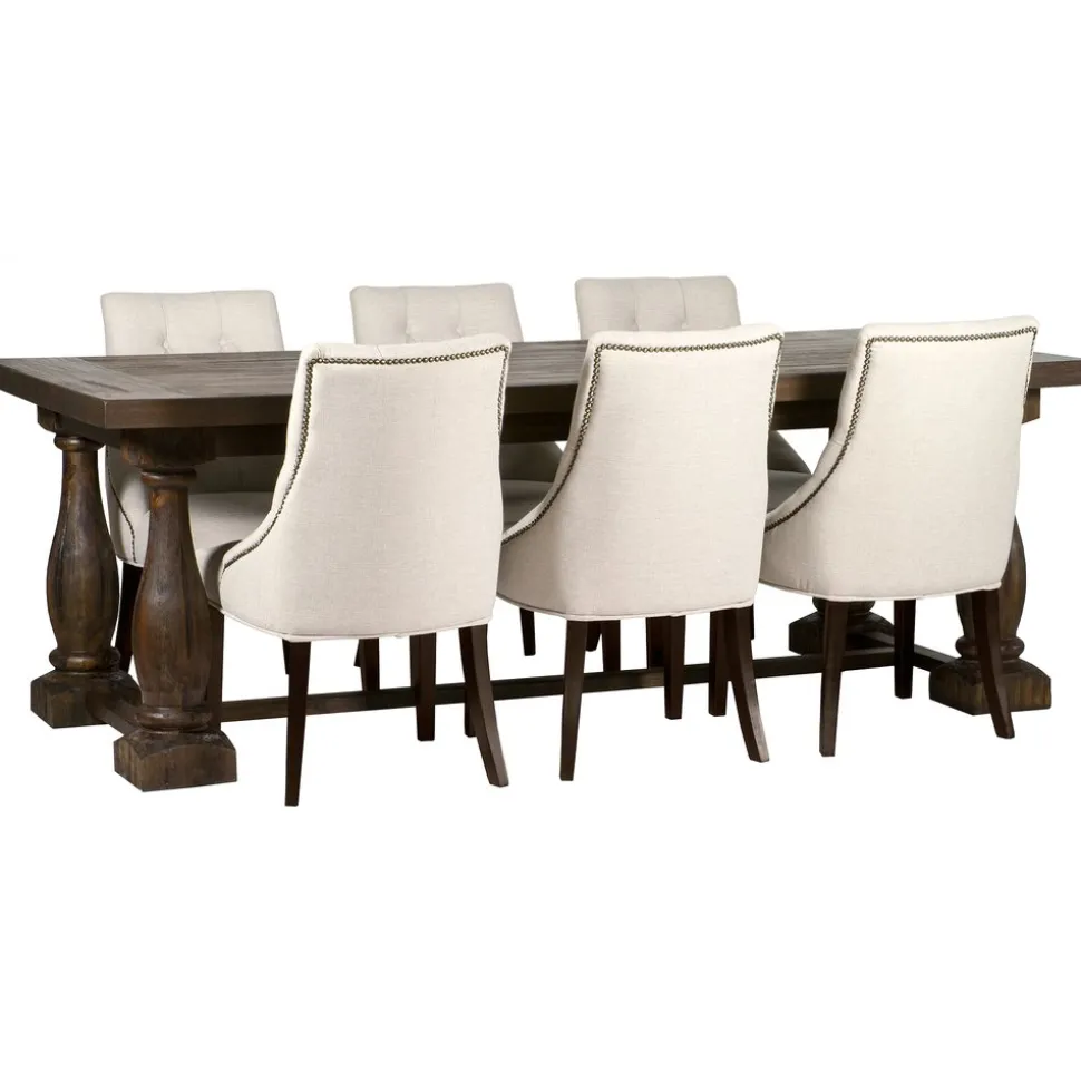 Matgrupp: Lamier matbord - brun + 6 st Tuva europa ver II stolar