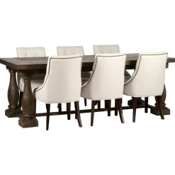 Matgrupp: Lamier matbord - brun + 6 st Tuva europa ver II stolar + 4.00 x Möbeltassar