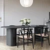 Matgrupp PiPi ovalt matbord 240 cm inkl 4 st Sunda matstol - Svartbets + 3.00 x Möbeltassar
