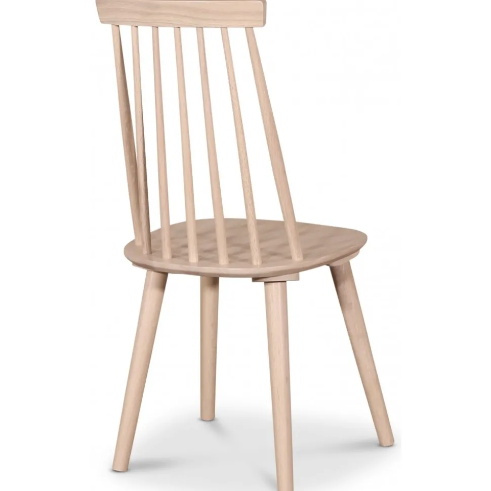 Matgrupp PiPi runt matbord Ø150 cm inkl 4 st Dalsland pinnstol - Whitewash + 3.00 x Möbeltassar