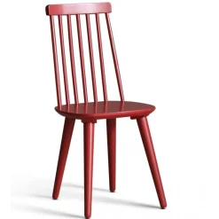 Matgrupp: Runt bord i Ek / Vit med 4 st röda Pinnstolar + 3.00 x Möbeltassar