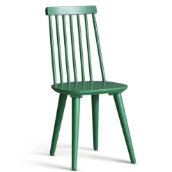 Matgrupp: Runt bord i Ek / Vit med 4 st gröna Pinnstolar + 3.00 x Möbeltassar