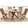 Matgrupp Saltö: Saltö runt bord Ø120 cm inklusive 4 st teakstolar