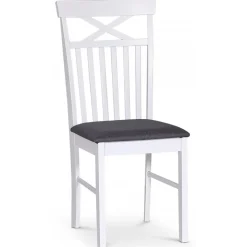 Matgrupp; Vitt / grått slagbord med 4 st stolar - Fårö + 3.00 x Möbeltassar