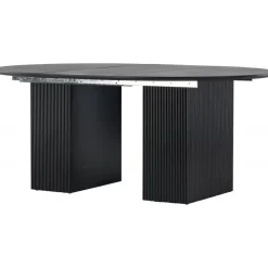 Matilda matbord 130-180 x 130 cm - Svart