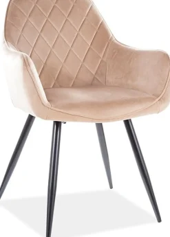 Matstol beige skön komfort