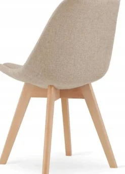 Matstol beige/natur - Merle + Fläckborttagare för möbler