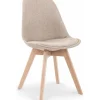 Matstol beige/natur - Merle
