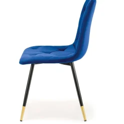 Matstol blå sammet