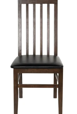 Matstol brunoljad ek svart sits - Alaska + Textilrengöring för möbler