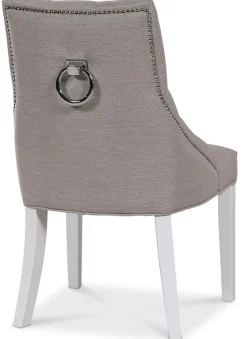 Matstol med handtag (Beige/vit)