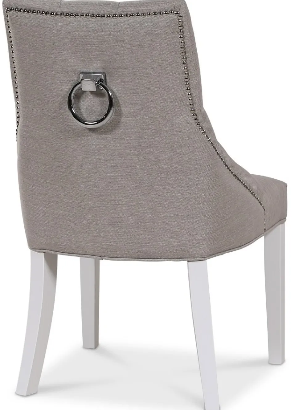 Matstol med handtag (Beige/vit)