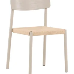 Matstol med rottingsits - Greige